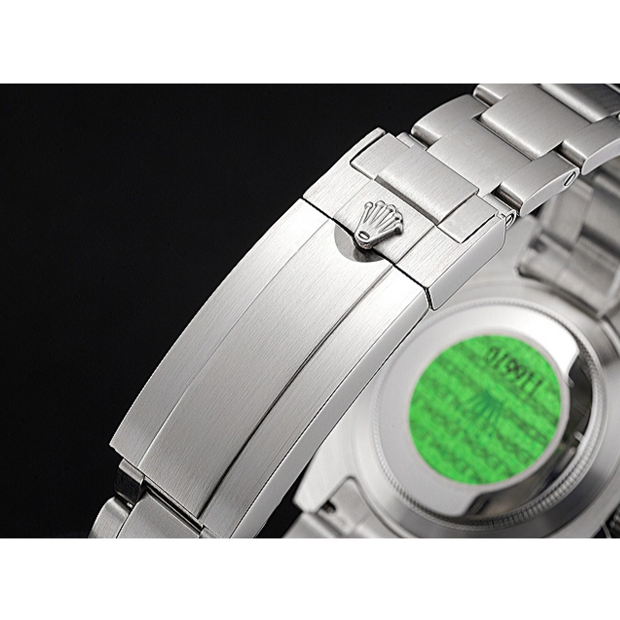 Aaa replica watch Stainless Bracelet Steel Case Blue Diamond Submariner Rolex Steel Stainless Markers Dial 622638 0516